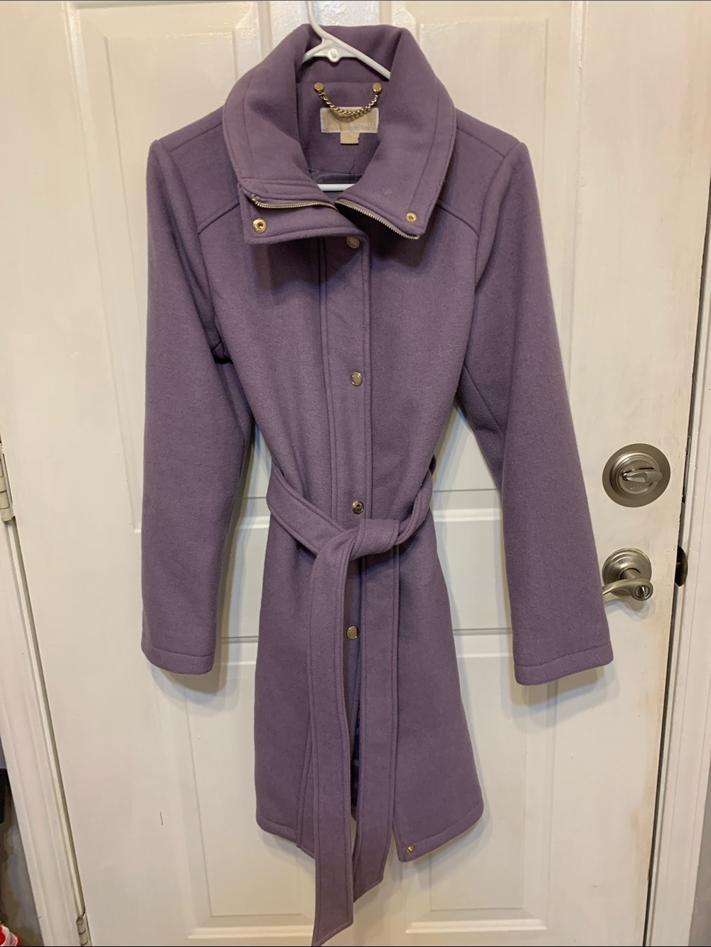 Michael Kors Lavender Belted Trench Coat